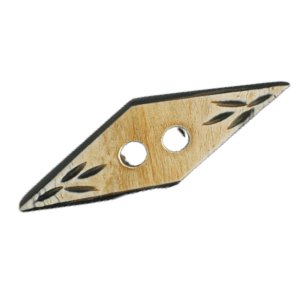 Button 480031 Real Water Buffalo Horn 59mm