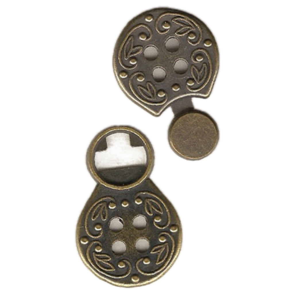Button 5619 Mini Frogs Brass 41mm