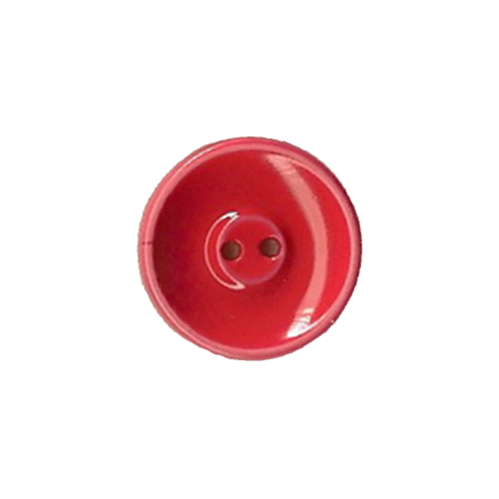 Button 607874JB Red Shiny 17mm
