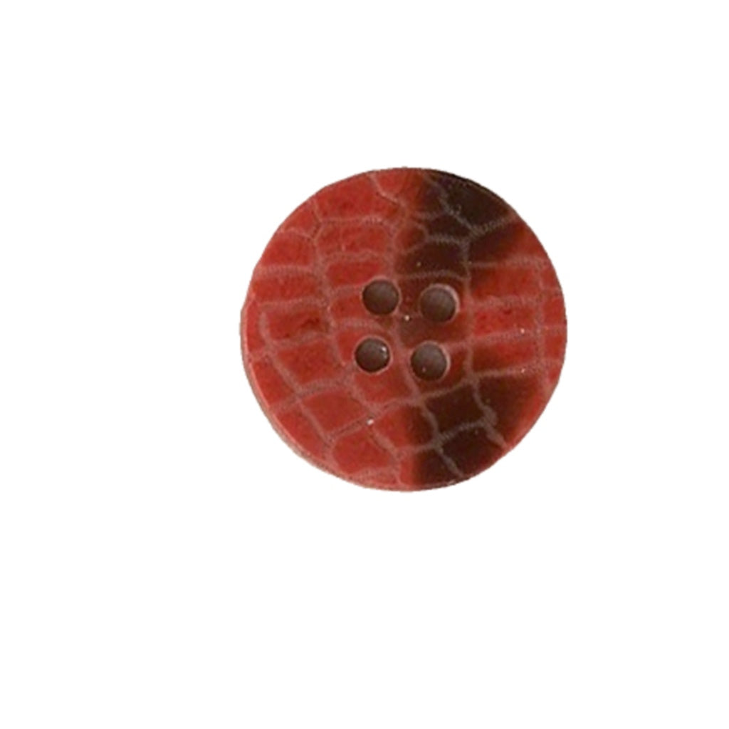 Button 607921 Red Cobblestone 20mm