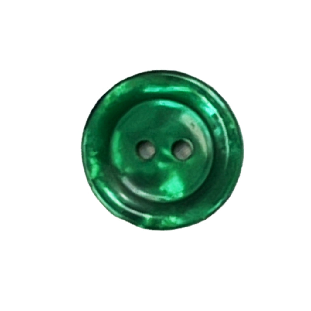 Button 668131EB Green 18mm