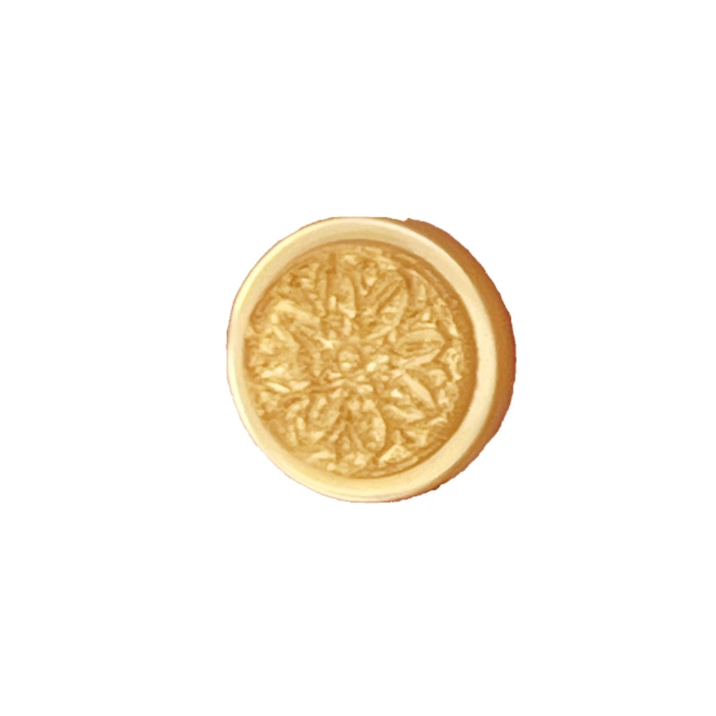 Button 768523 Golden Beige Textured Raised Rim 15mm