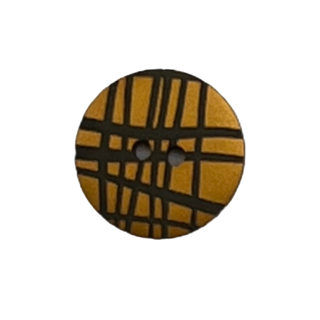 Button 773650 Amber Black Lattice 18mm
