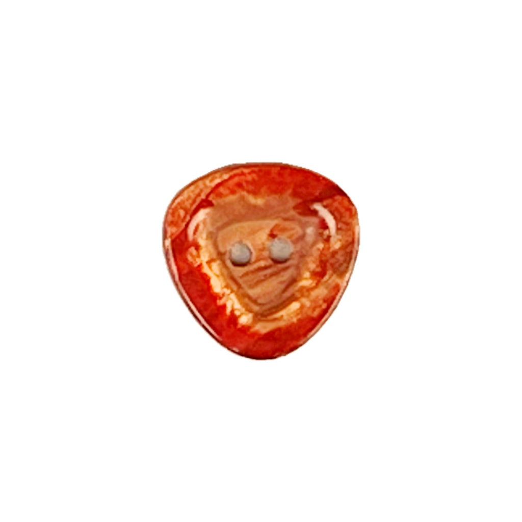 Button 793667 Burnt Orange Triangle 17mm