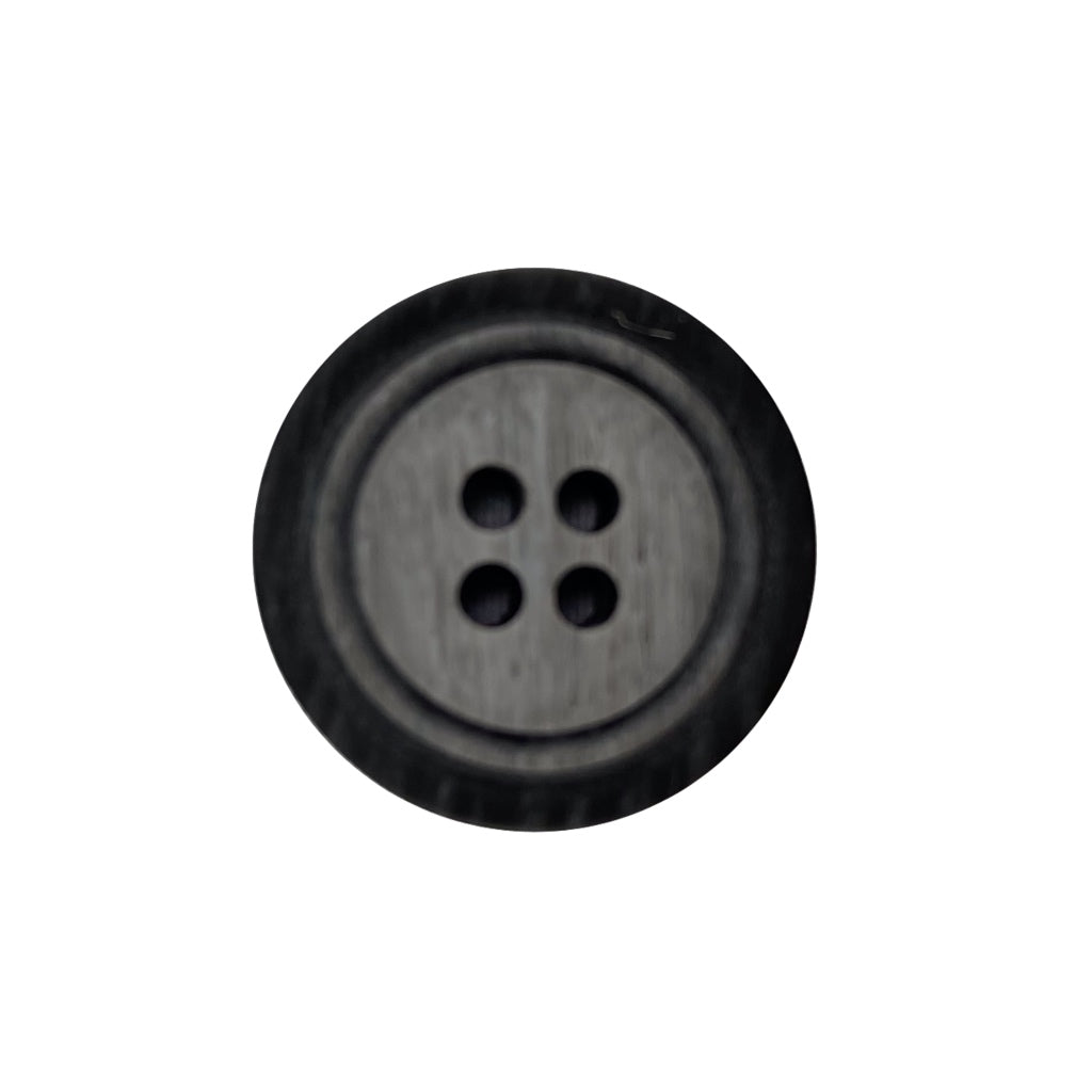 Button 853748C Dark Grey Raised Rim 20mm