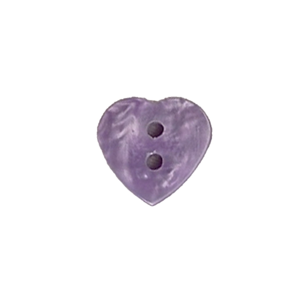 Button 952577 Purple Marble Heart 16mm