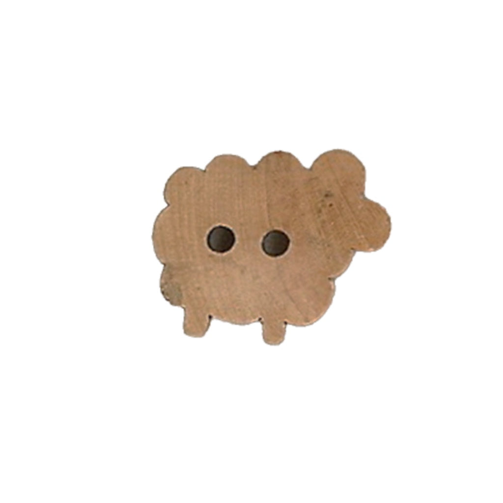 Button 952604 Sheep Shaped Wooden 20x15mm