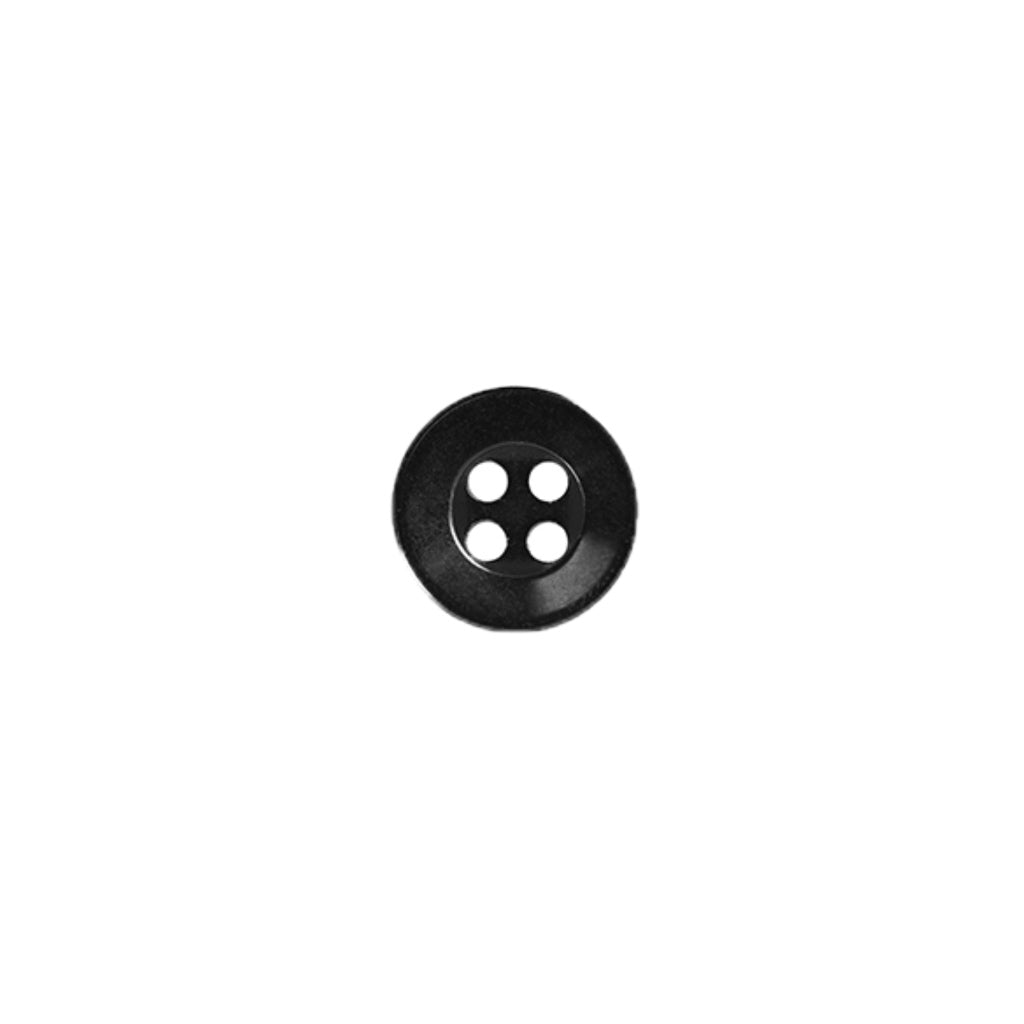 Button BB4375G Black 4-hole 12mm