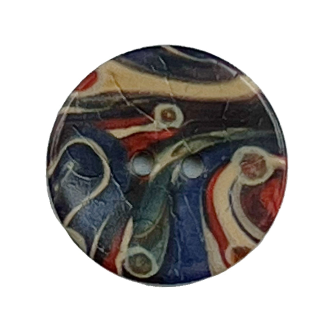 Button NT17302 Coconut Paisley 30mm