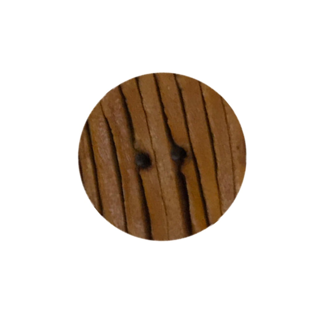 Button NT18002/40 Light Beige Leather Stripe Texture 24mm