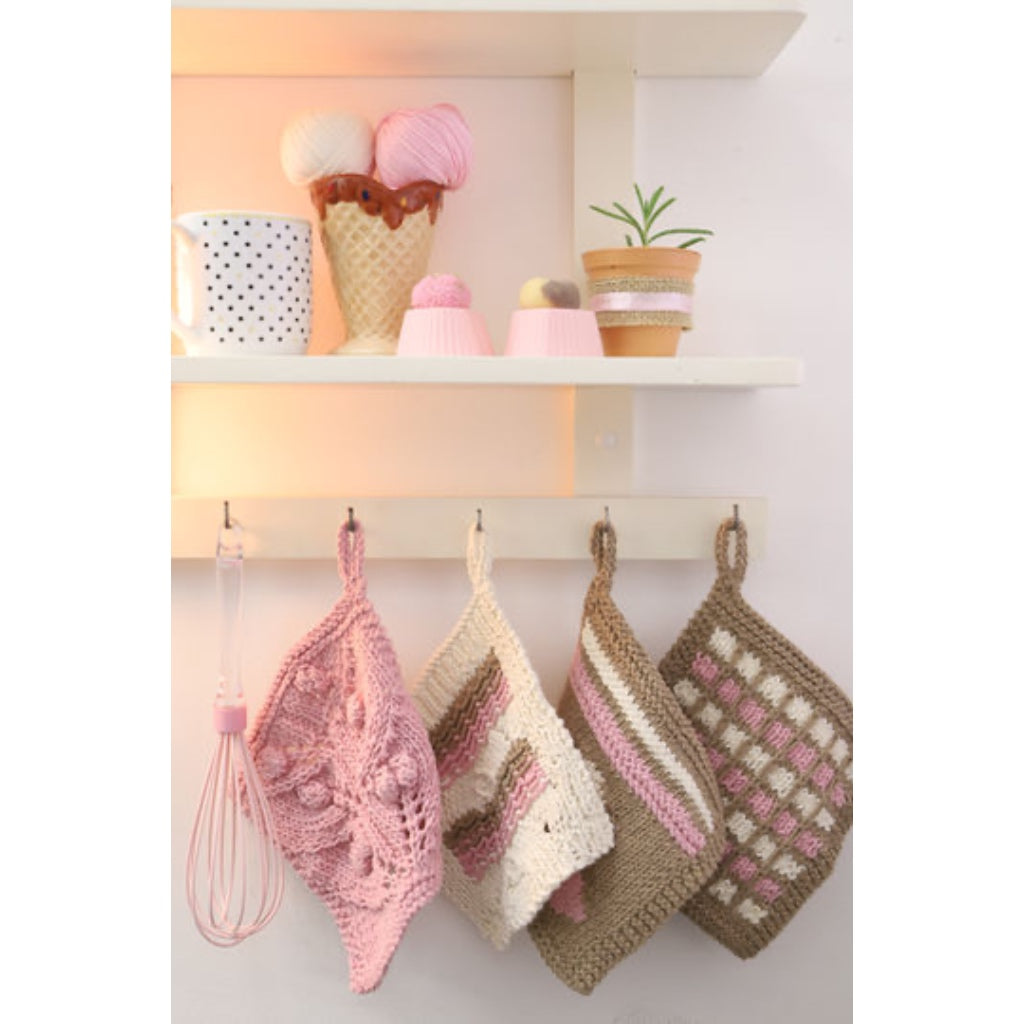 AKDC 2 Dishcloth Polka Dots Chestnut