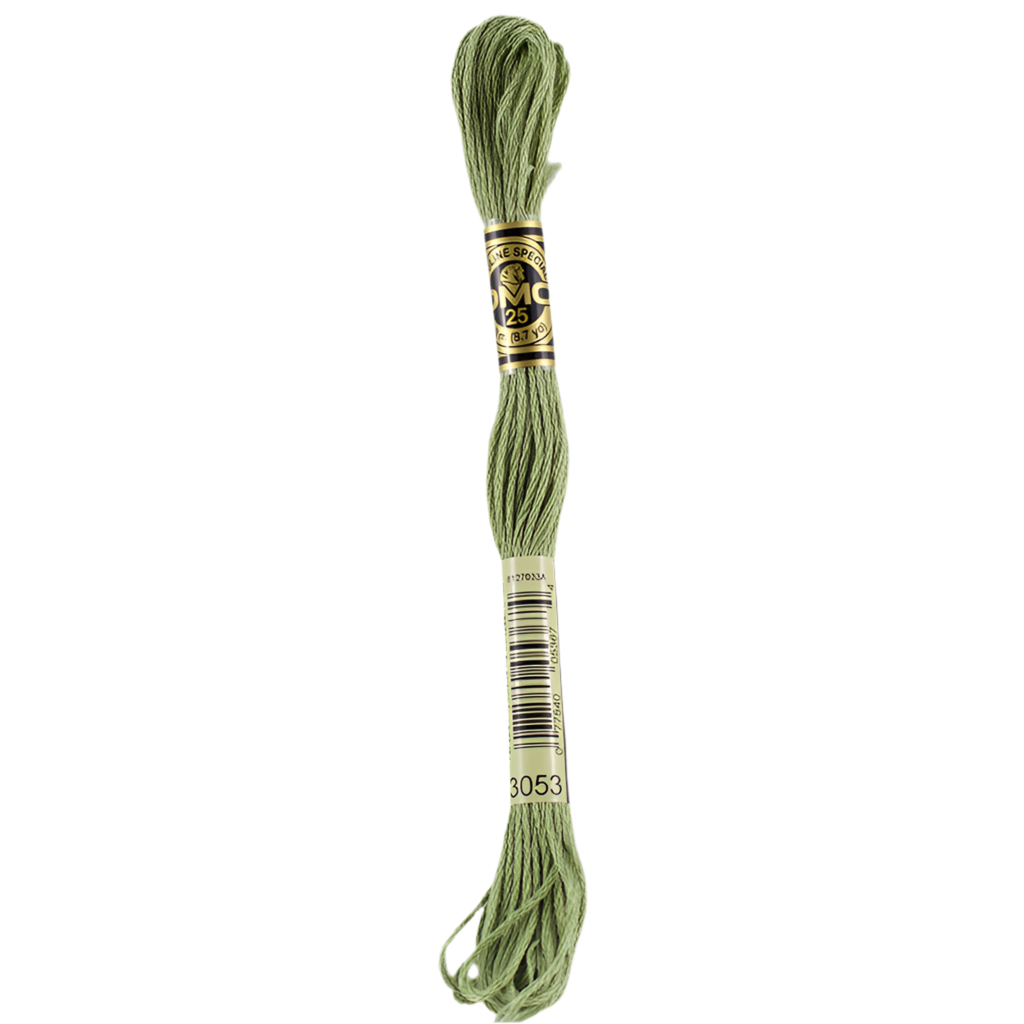 DMC Floss 3053 Green Grey