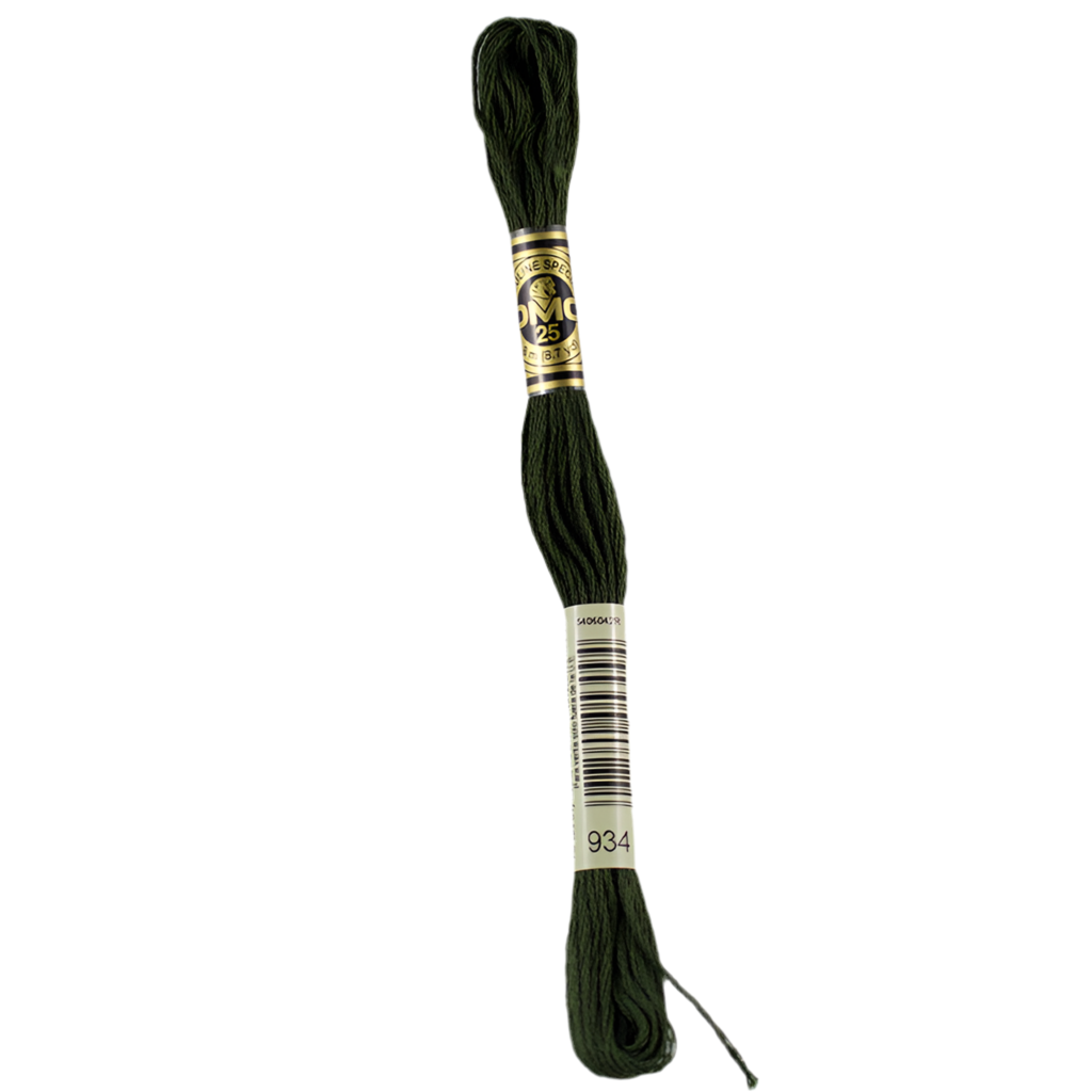DMC Floss   934 Black Avocado Green