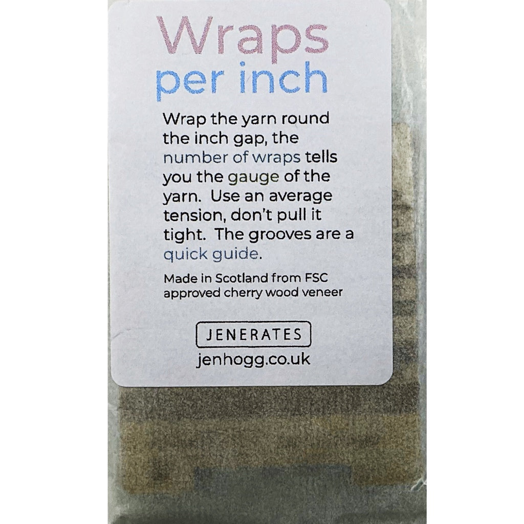 Gauge Yarn Jenerates Wraps  5 x 6 cm