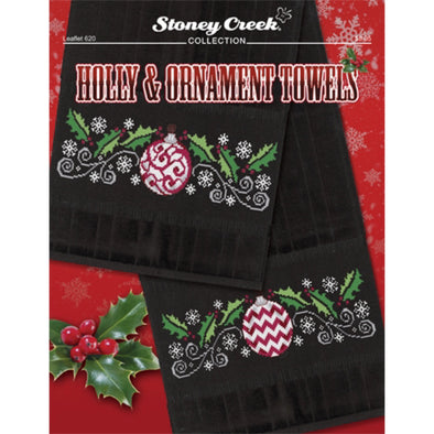 Stoney Creek Leaflet 620 Holly & Ornament Towels