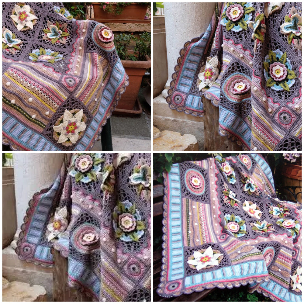 Bohemian Blooms Crochet Blanket David & Charles