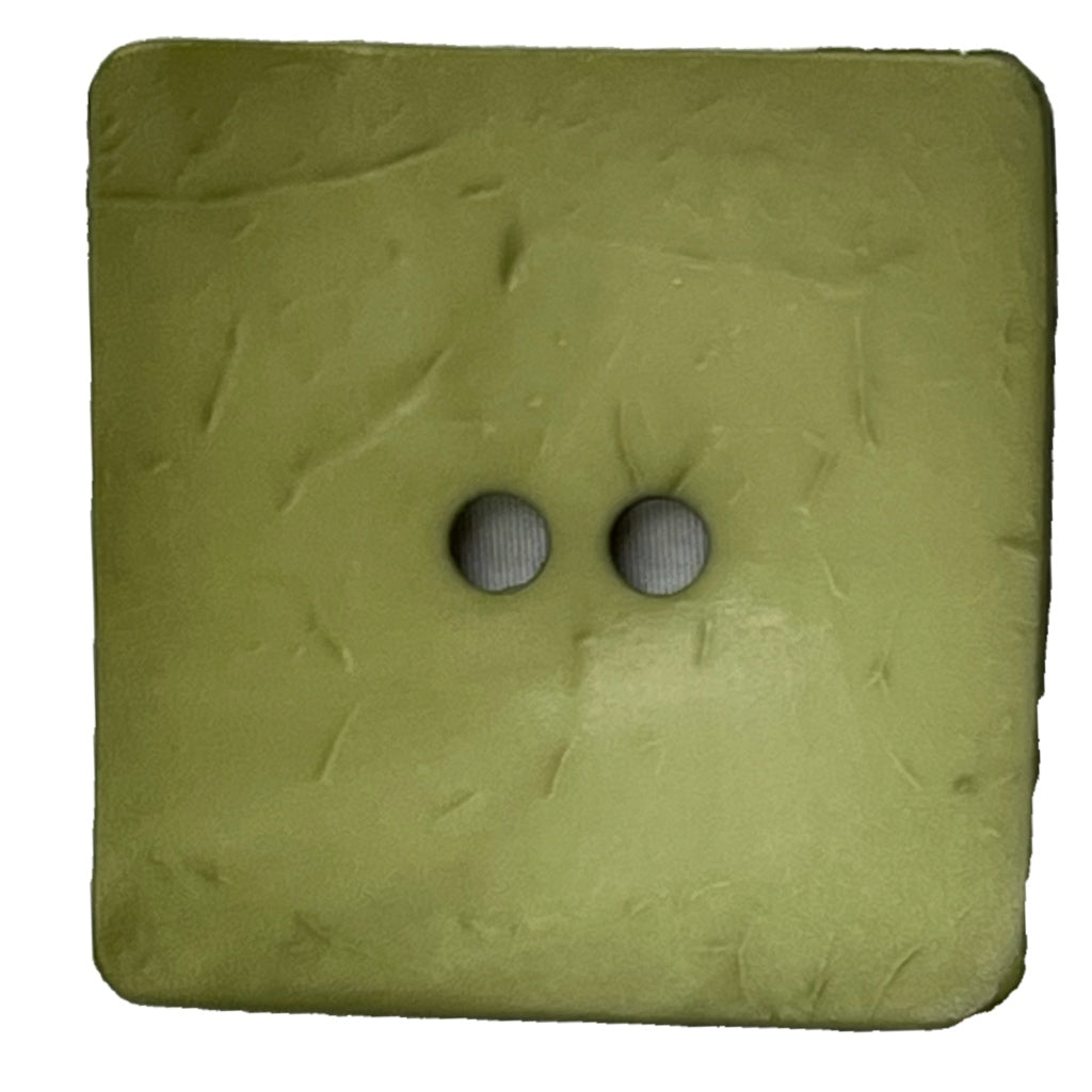Button 410147 Dark Green Poly Square 60mm