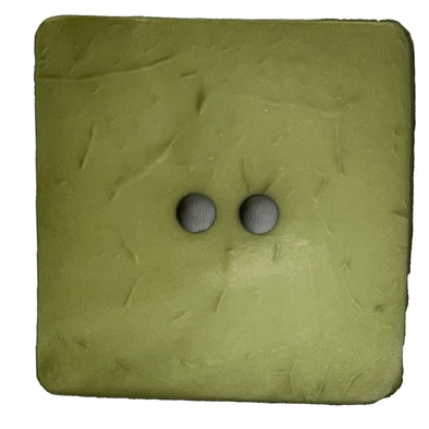 Button 410147 Dark Green Poly Square 60mm