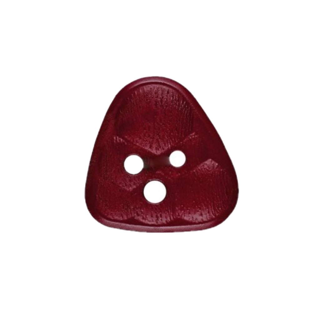 Button 283810 Triangle 20mm Wine