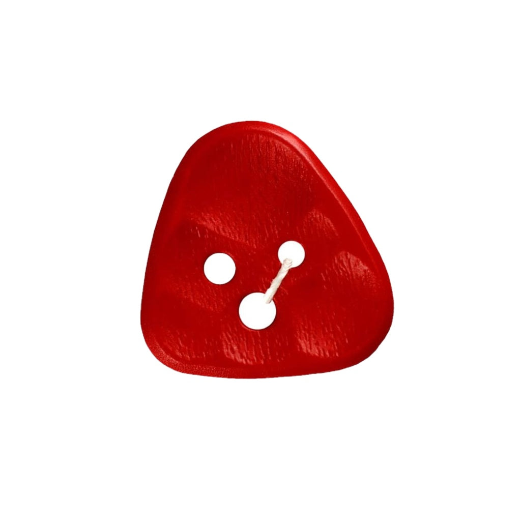 Button 283809 Triangle 20mm Red