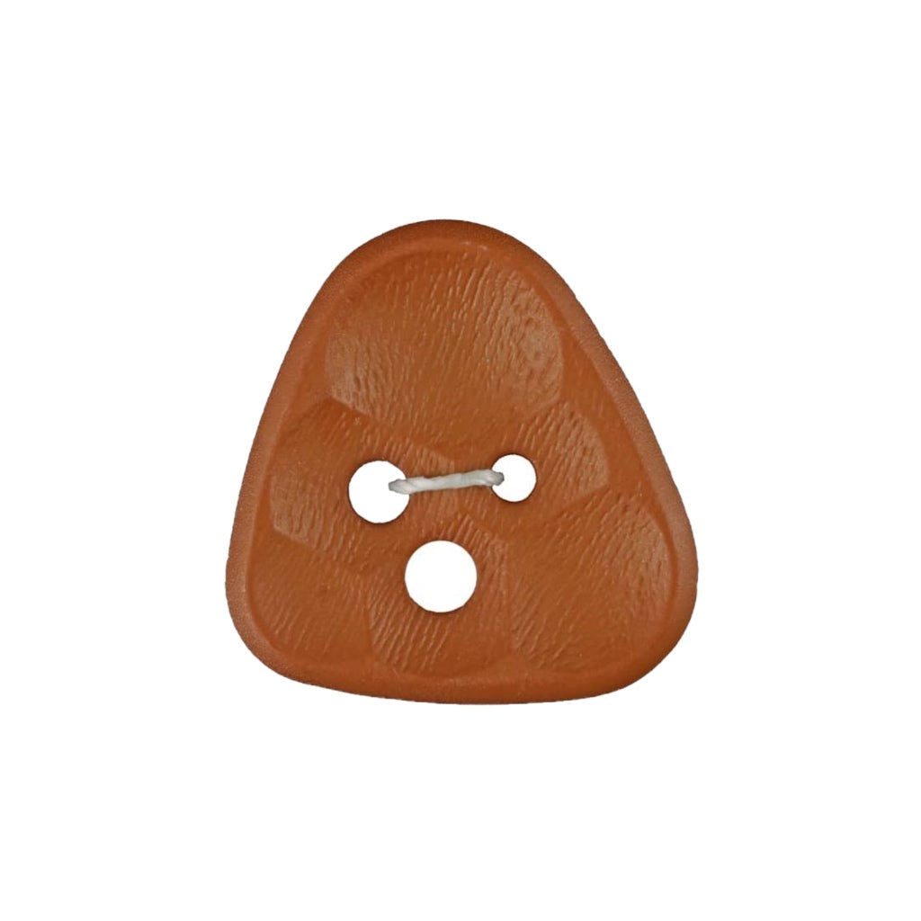 Button 283801 Triangle 20mm Brown