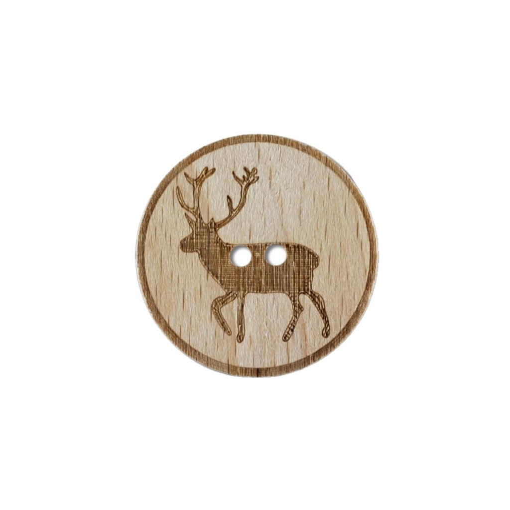 Button 281127 Wood Elk 18mm