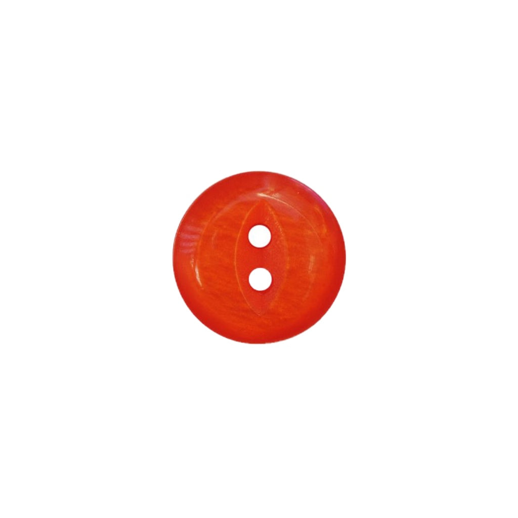 Button 247813 Round Orange 13mm