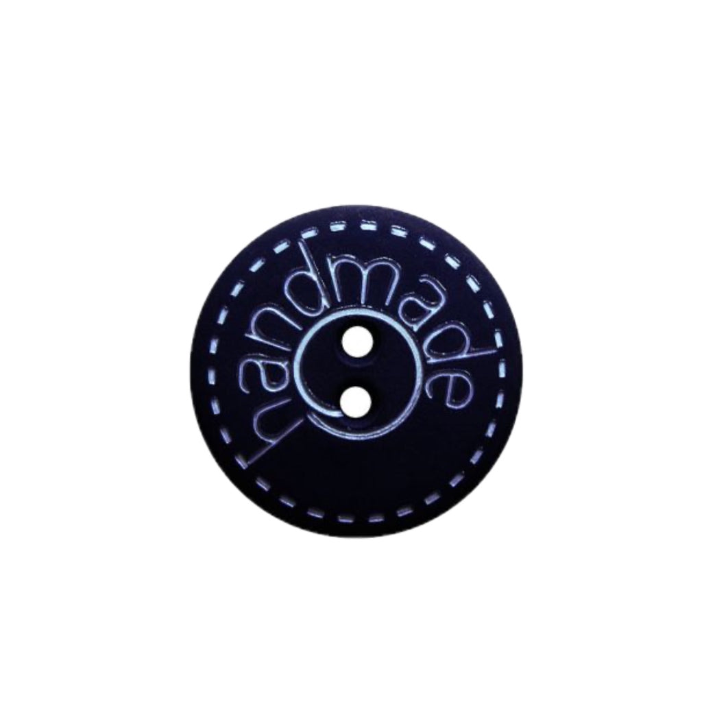 Button 241270 Navy Blue Handmade 15mm