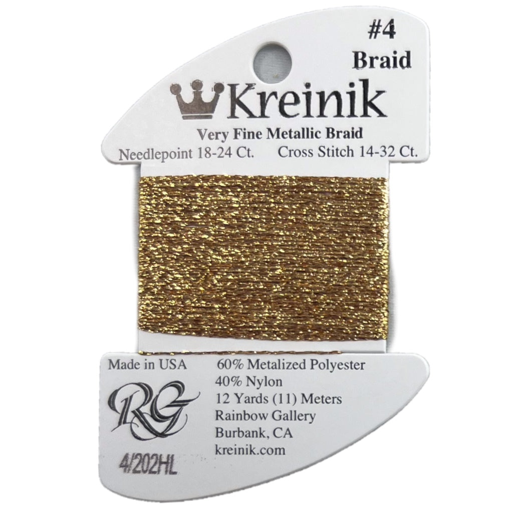 KM #4 Braid 202HL Aztec Gold High Lustre