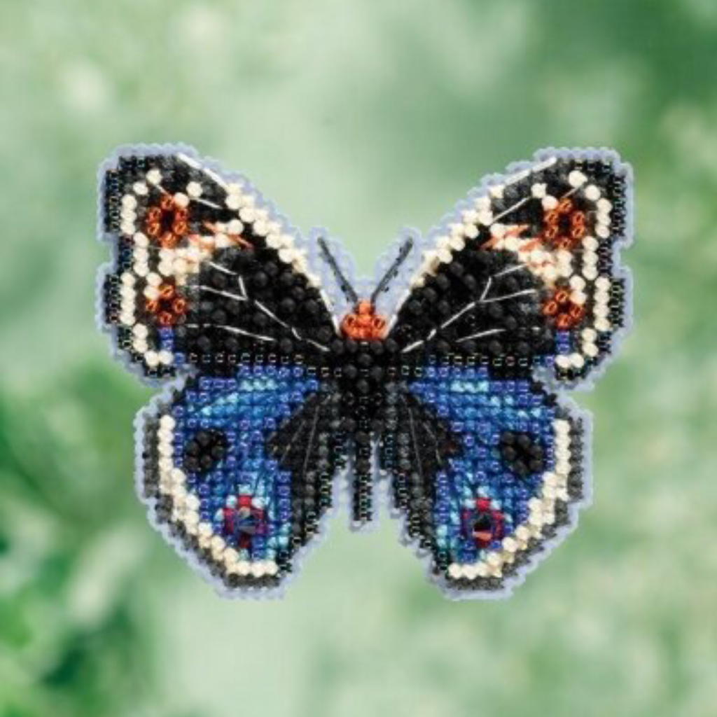 MH18-1711 Blue Pansy Butterfly