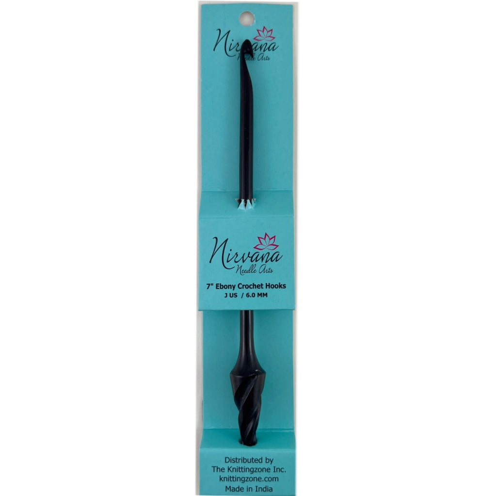 Crochet Hook  6.00mm Ebony