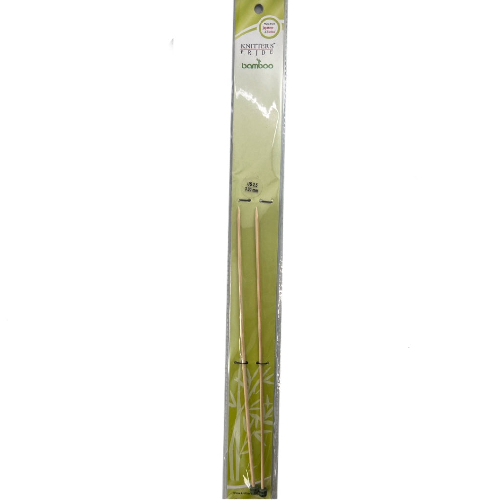 Knitting Needles  3.00mm 25cm Bamboo