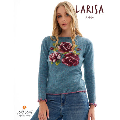 Jody Long 5090 Alba Larisa Sweater with Roses