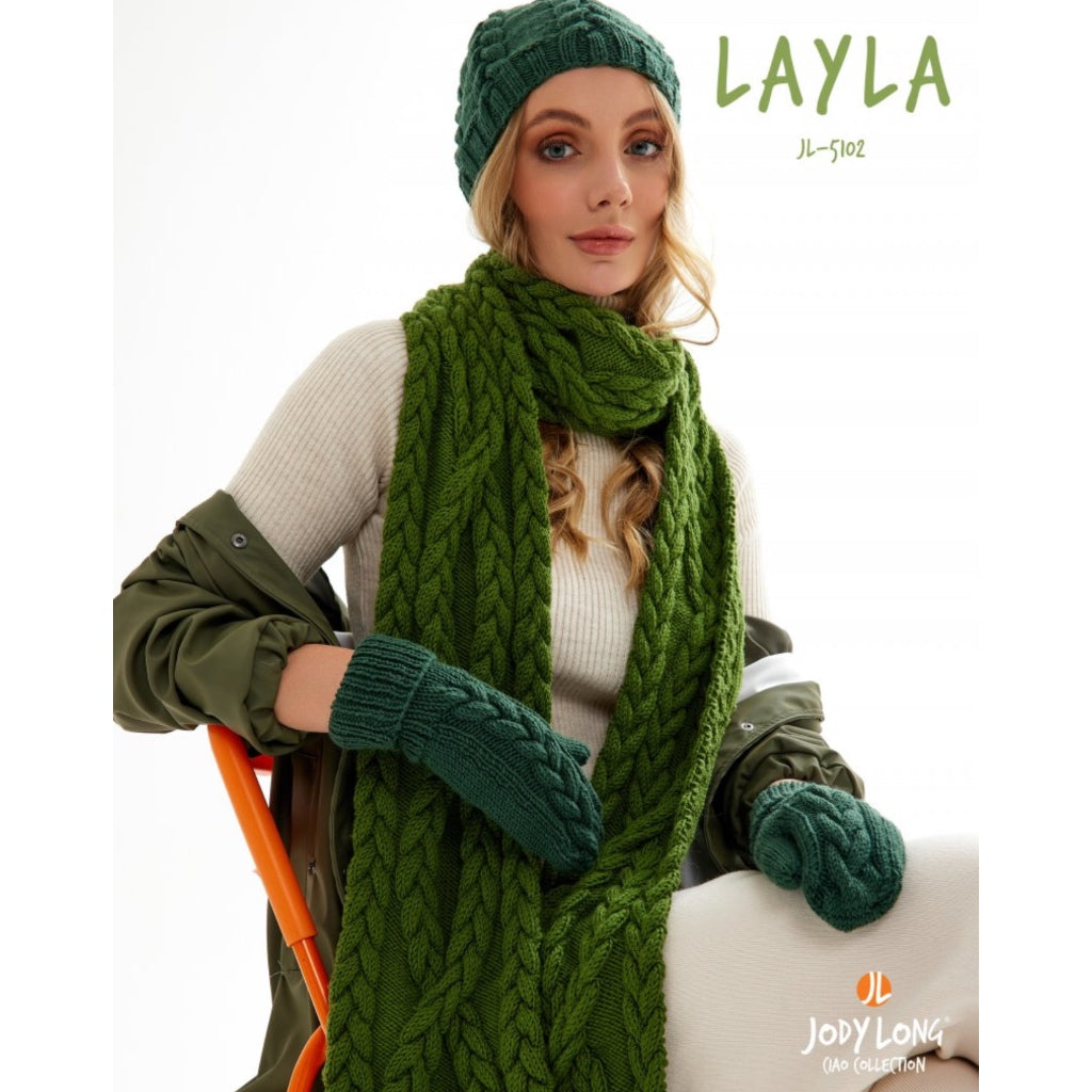 Jody Long 5102  Ciao Layla Scarf Cap Mittens