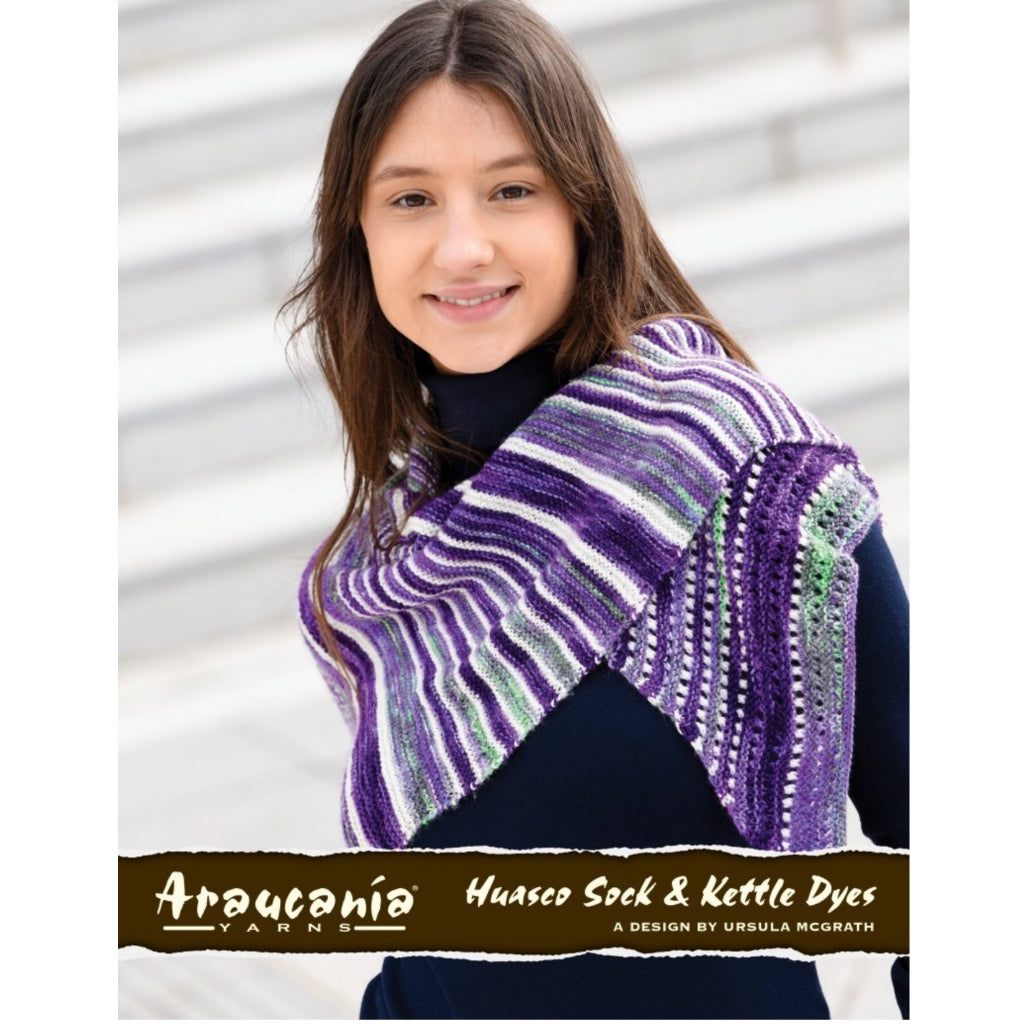 Araucania 112-01  Huasco Sock and Kettle Dyed Evie Shawl