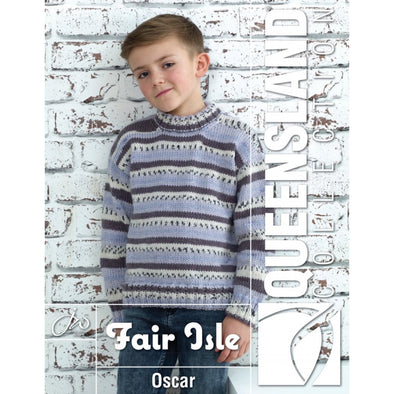 Queensland Collection 147-04 Fair Isle Oscar Sweater Child