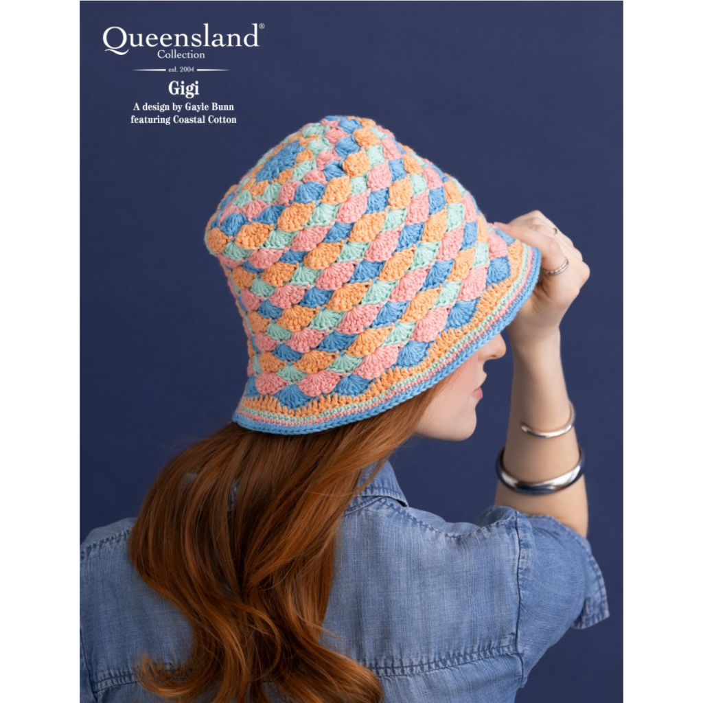 Queensland C 194-01 Coastal Cotton Gigi Bucket Hat Crochet