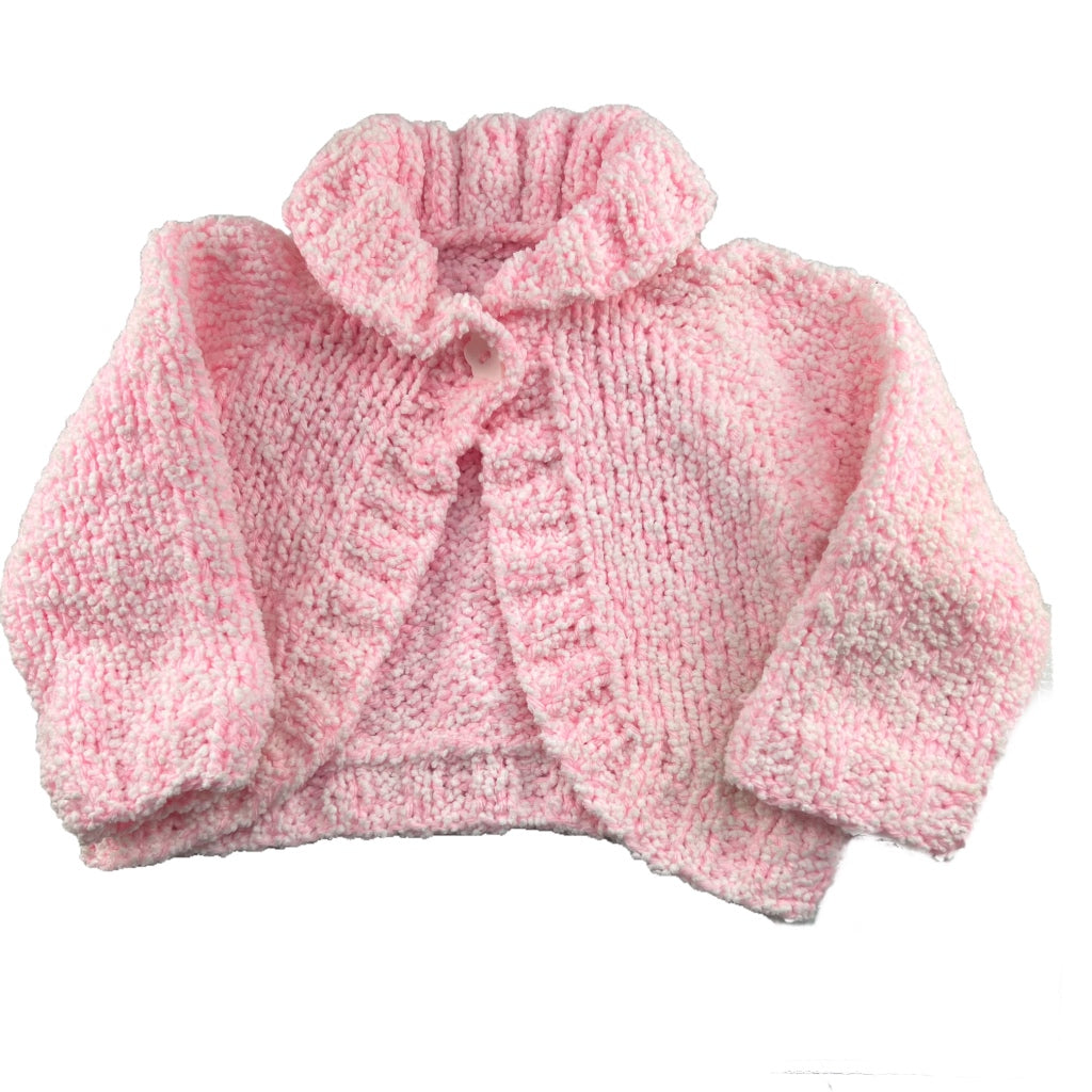 KT Baby Shawl Cardigan  - SALE Handknit