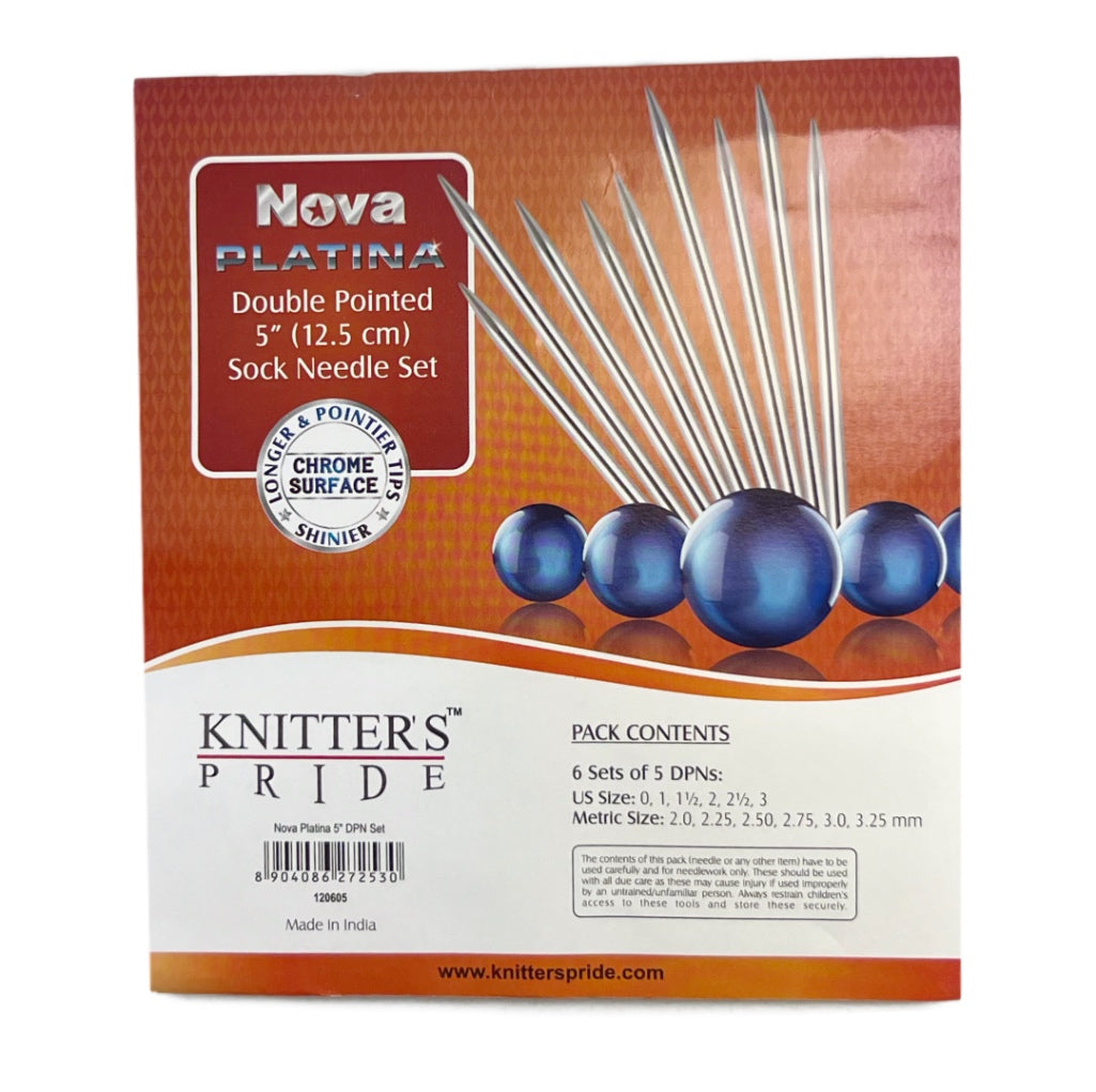 Double Pointed Sock Gift Set Knitter's Pride Nova Platina