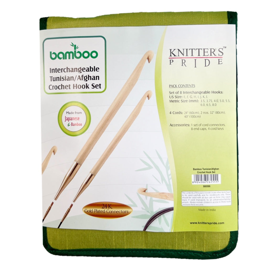 Tunisian Hook Crochet Gift Set Knitter's Pride Bamboo