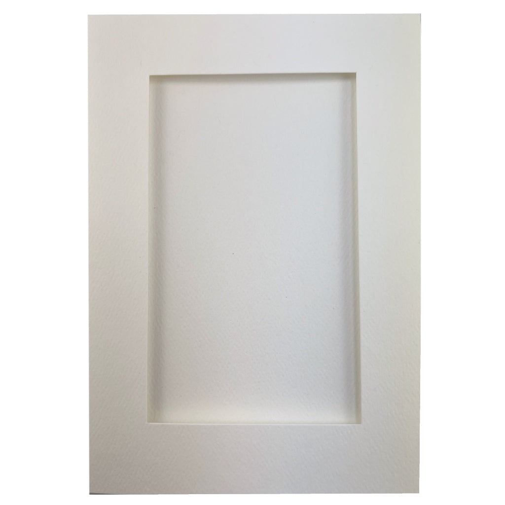 Framing Card Rectangle w/Cutouts 5 sets White