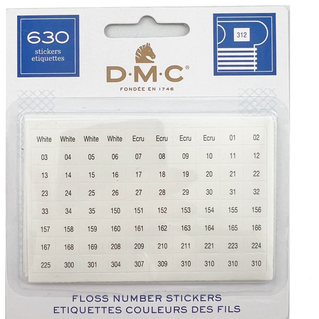 Floss Number Stickers DMC 6103