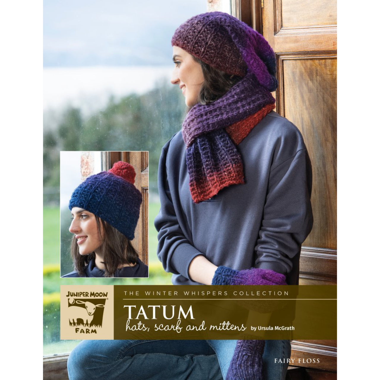 J216-02 Tatum Hats, Scarf and Mittens Juniper Moon