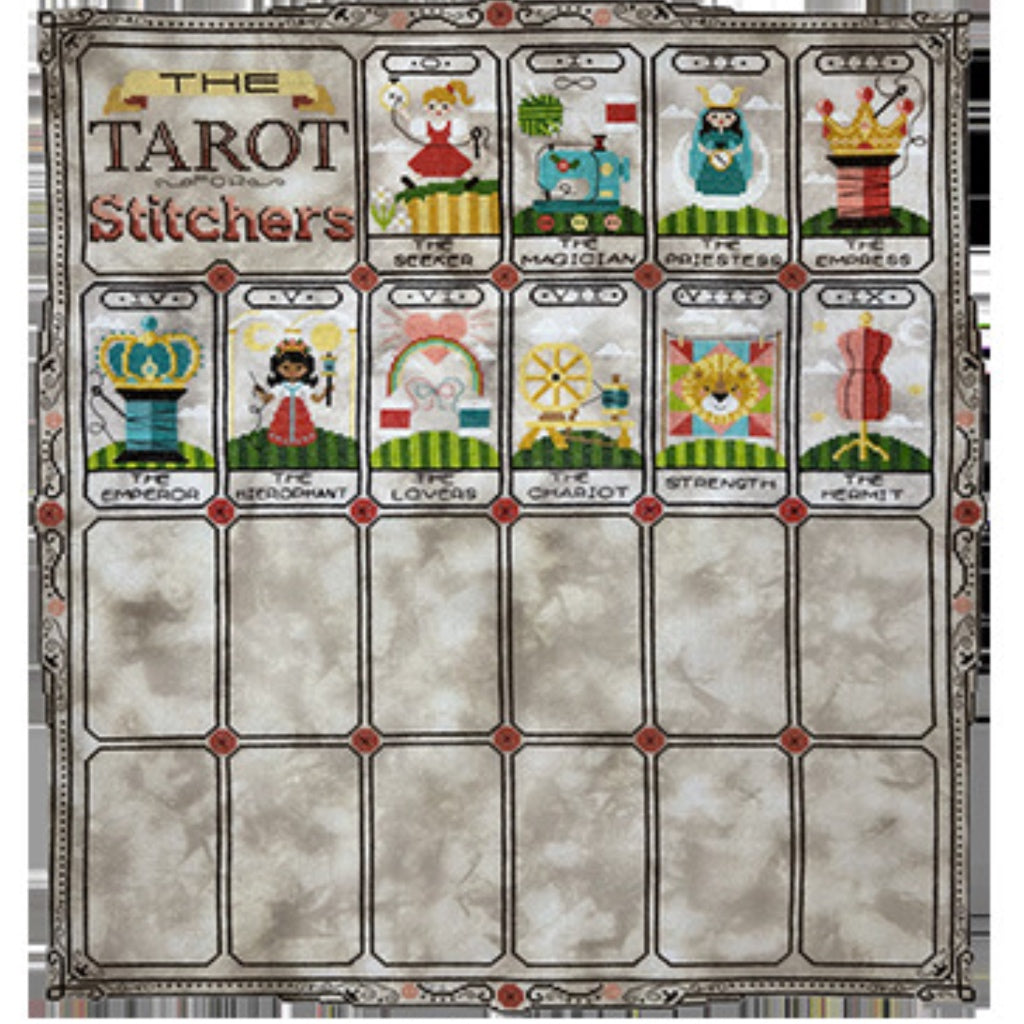 Tiny Modernist Tarot P.  5 of 11 for Stitches VIII & IX