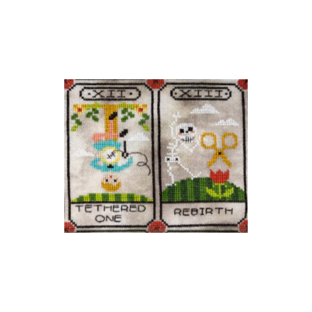 Tiny Modernist Tarot P.  7 of 11 for Stitches XIII & Xiii