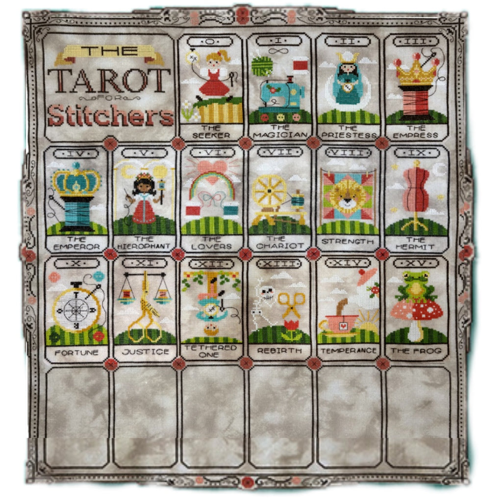 Tiny Modernist Tarot P.  8 of 11 for Stitches XIV & XV