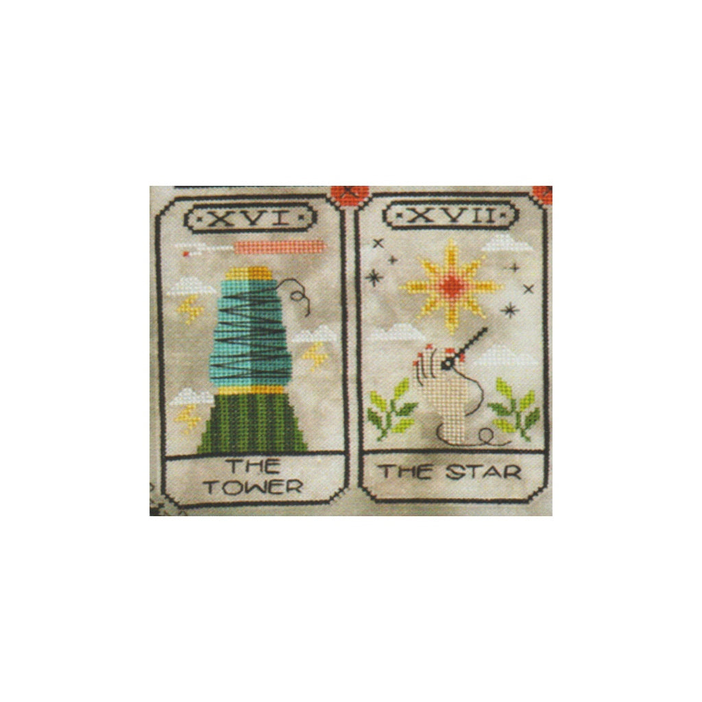 Tiny Modernist Tarot P.  9 of 11 for Stitches XVI & XVII