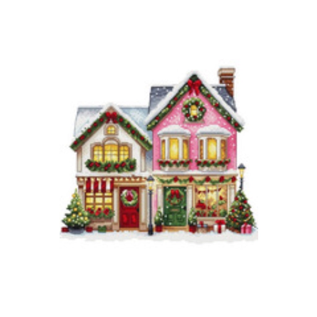 Needle Minder Christmas Village Magnet