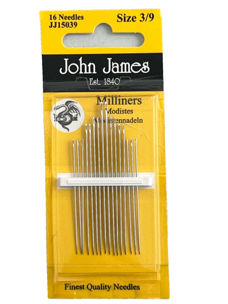 Needles 3/9 Milliners John James