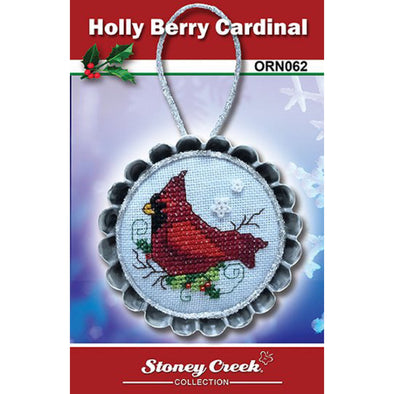 Stoney Creek Ornament 062 Holly Berry Cardinal